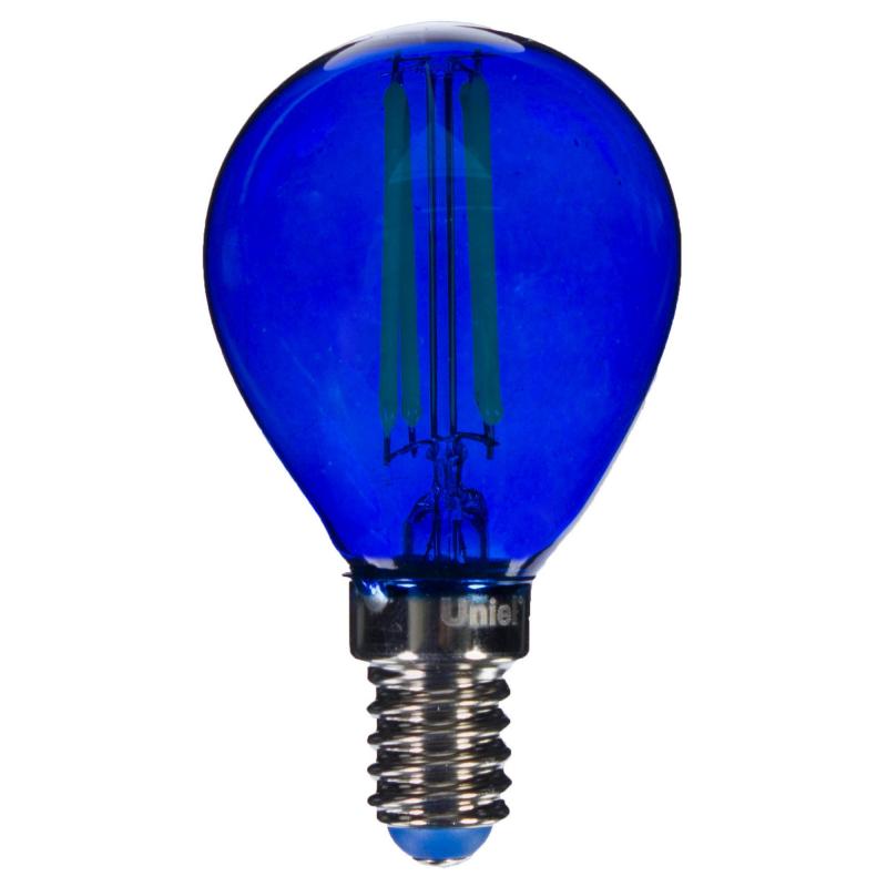 Синяя прозрачная лампочка LED E14 5W от ImperiumLoft