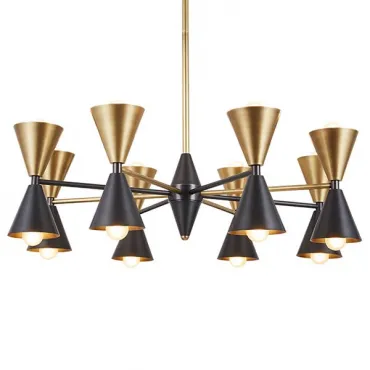 Люстра CAIRO CHANDELIER BLACK AND GOLD
