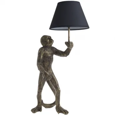 Настольная лампа Monkey with Black Lampshade от ImperiumLoft