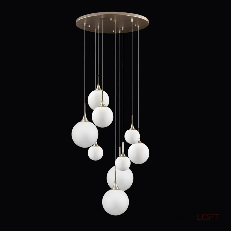 Подвесной светильник RH Whitley Chandelier Round 9