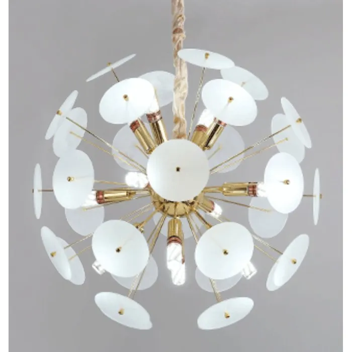 Люстра Sputnik Glass Lenz White Chandelier от ImperiumLoft