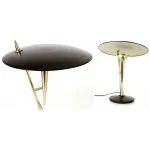 Настольная лампа Stilnovo Desk / Table Lamp Brass Gold Black