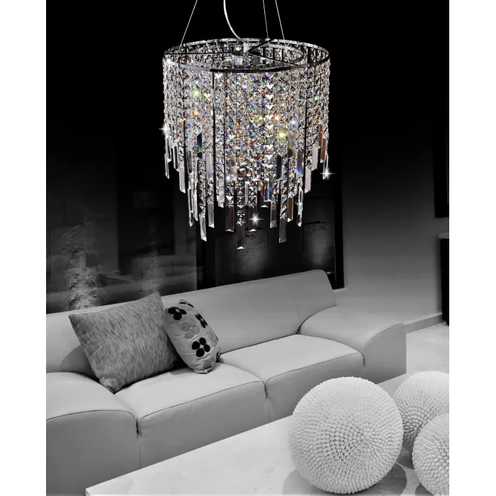 Подвесная люстра Lumina Deco Zucchero LDP 2159-450 CHR от ImperiumLoft
