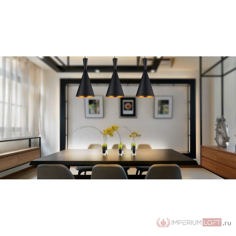 Подвесной светильник Lumina Deco Foggi LDP 7712-A BK от ImperiumLoft