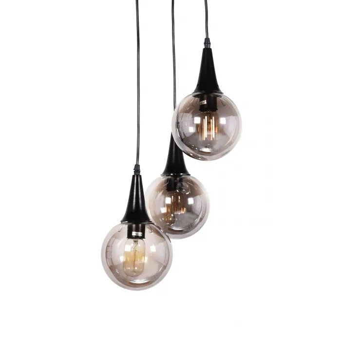 Подвесной светильник Lumina Deco Rocherro LDP 11191-3 BK от ImperiumLoft