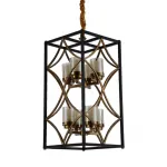 Подвесная люстра Lumina Deco Quadrato LDP 1223-8 BK+MD от ImperiumLoft