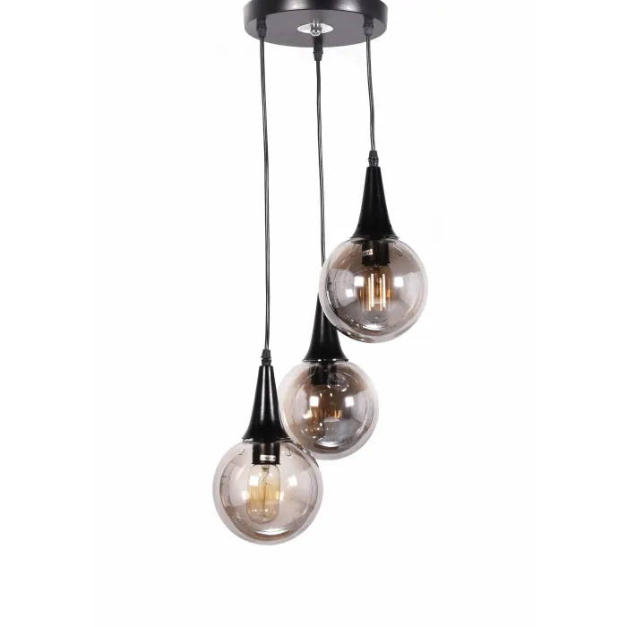 Подвесной светильник Lumina Deco Rocherro LDP 11191-3 BK от ImperiumLoft