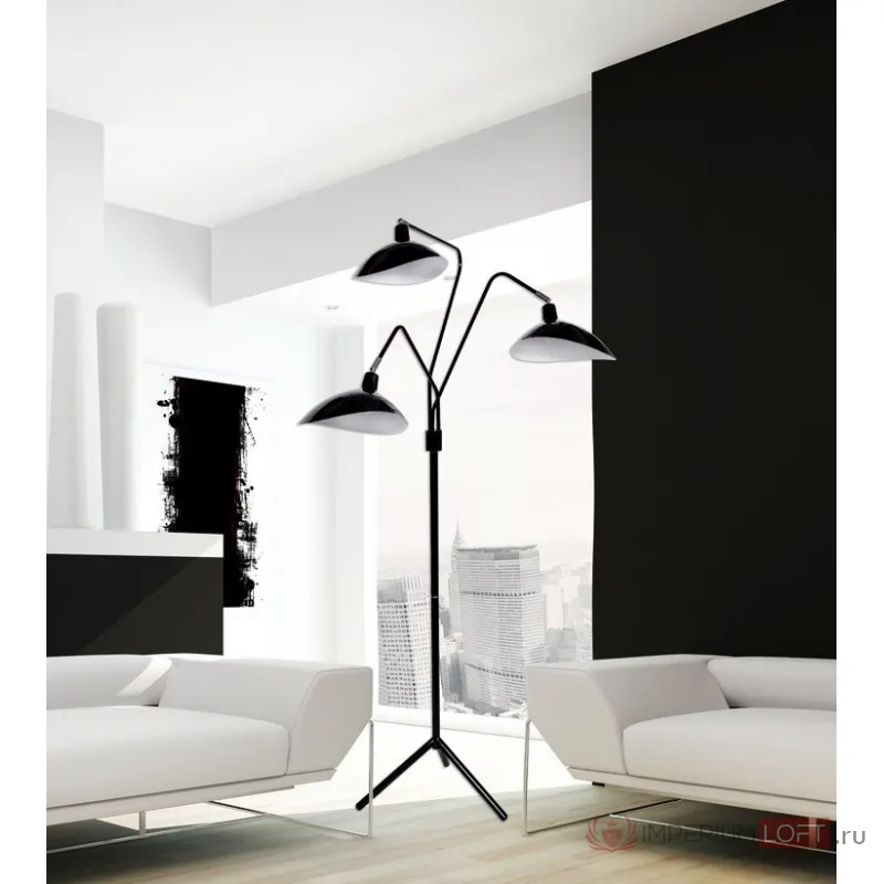 Торшер Lumina Deco Adarrio LDF 511-3 BK от ImperiumLoft