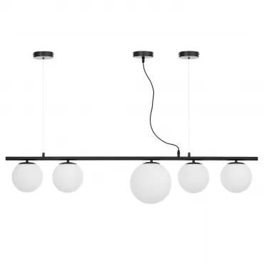 Подвесной светильник Lumina Deco Baristica LDP 6012-5 BK+WT Подвесной светильник Lumina Deco Baristica LDP 6012-5 BK+WT