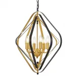 Подвесной светильник Lumina Deco Crulia LDP 8005-6 BK+MD