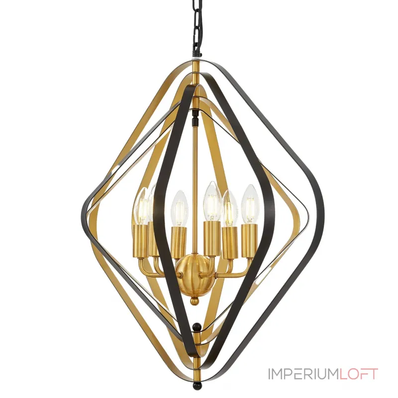 Подвесной светильник Lumina Deco Crulia LDP 8005-6 BK+MD