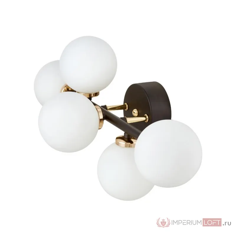 Бра Lumina Deco Marsiada LDW 6033-5 BK+F.GD от ImperiumLoft