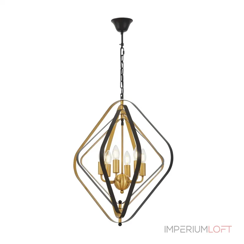 Подвесной светильник Lumina Deco Crulia LDP 8005-6 BK+MD