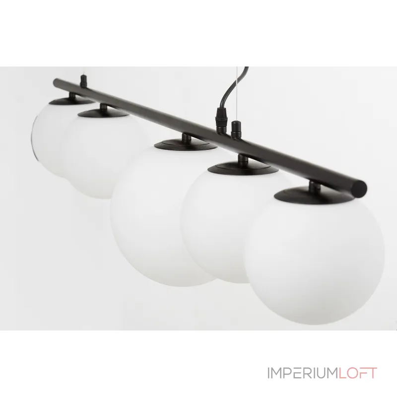 Подвесной светильник Lumina Deco Baristica LDP 6012-5 BK+WT Подвесной светильник Lumina Deco Baristica LDP 6012-5 BK+WT