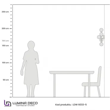 Бра Lumina Deco Marsiada LDW 6033-5 BK+F.GD от ImperiumLoft