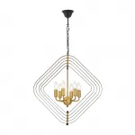 Подвесной светильник Lumina Deco Crulia LDP 8005-6 BK+MD