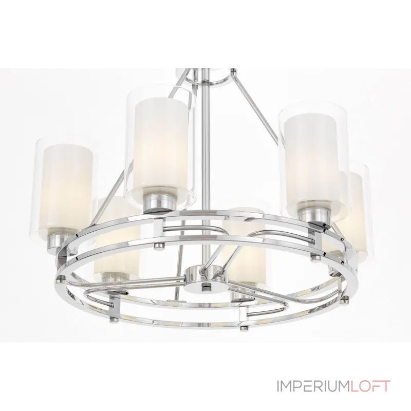 Подвесная люстра Lumina Deco Marietta LDP 8025-6 CHR+WT Подвесная люстра Lumina Deco Marietta LDP 8025-6 CHR+WT