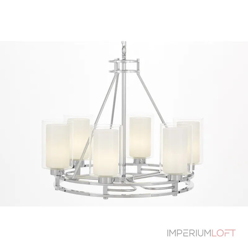 Подвесная люстра Lumina Deco Marietta LDP 8025-6 CHR+WT Подвесная люстра Lumina Deco Marietta LDP 8025-6 CHR+WT