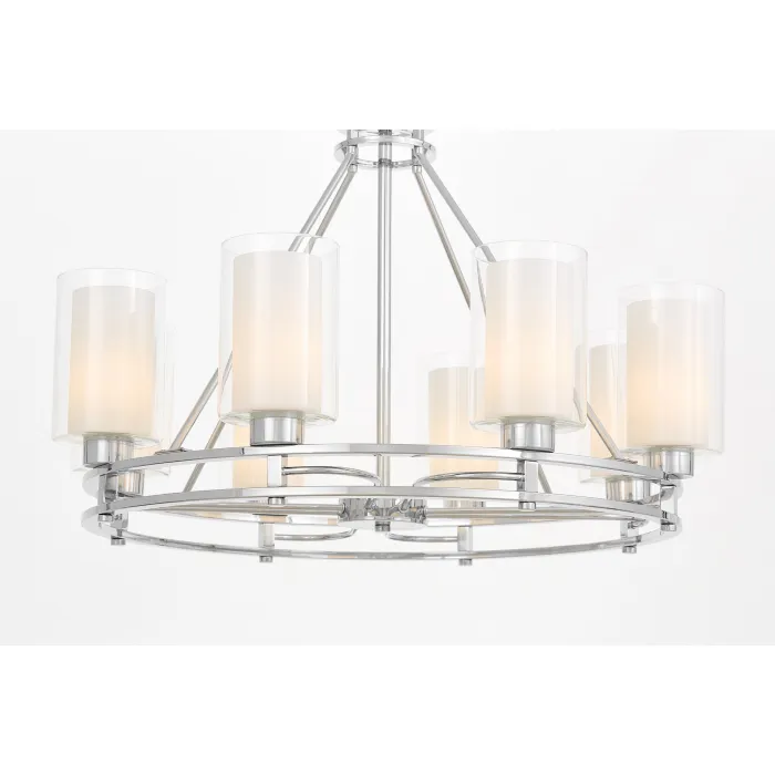 Подвесной светильник Lumina Deco Marietta LDP 8025-8 CHR+WT от ImperiumLoft
