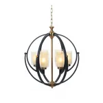 Подвесная люстра Lumina Deco Bergen LDP 1232-6 BK+MD от ImperiumLoft