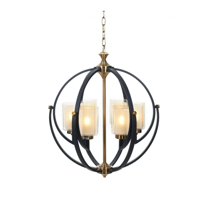 Подвесная люстра Lumina Deco Bergen LDP 1232-6 BK+MD от ImperiumLoft