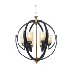 Подвесная люстра Lumina Deco Bergen LDP 1232-6 BK+MD от ImperiumLoft