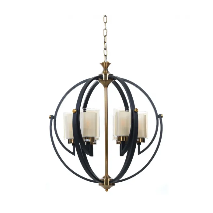 Подвесная люстра Lumina Deco Bergen LDP 1232-6 BK+MD от ImperiumLoft