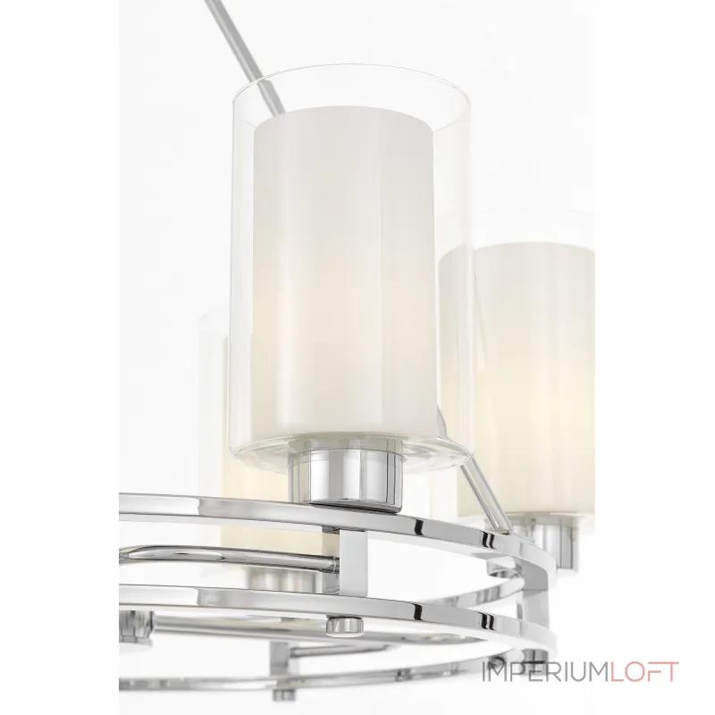 Подвесная люстра Lumina Deco Marietta LDP 8025-6 CHR+WT Подвесная люстра Lumina Deco Marietta LDP 8025-6 CHR+WT