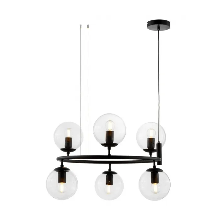 Подвесной светильник Lumina Deco Ceredo LDP 6034-6 RND BK от ImperiumLoft