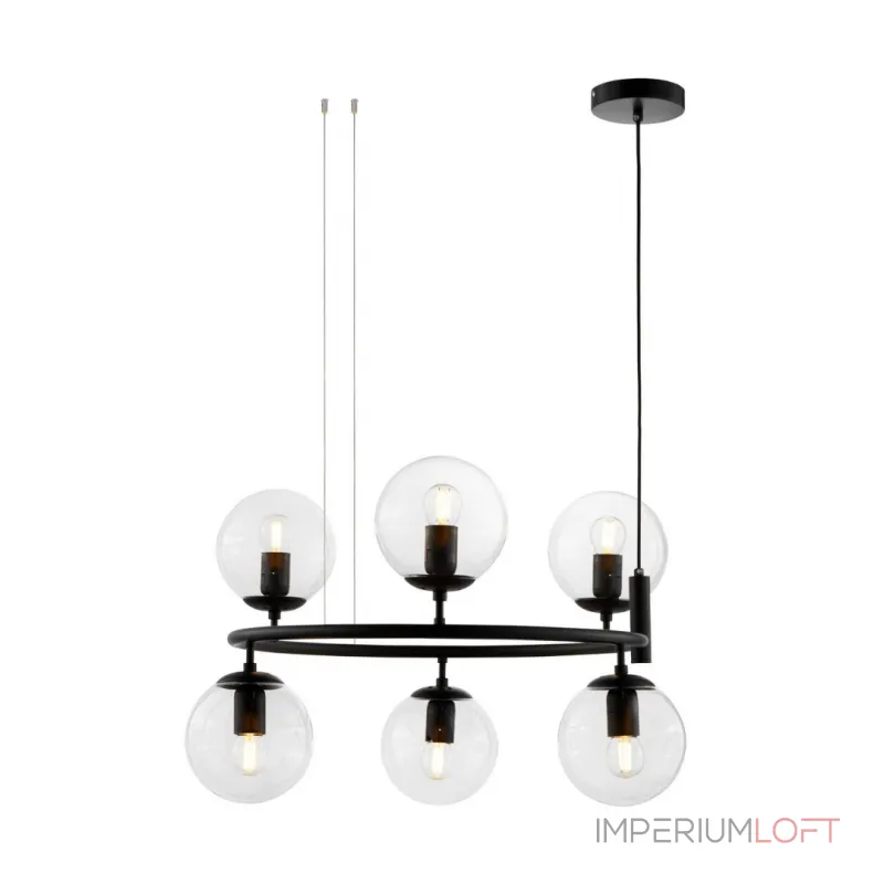 Подвесная люстра Lumina Deco Ceredo LDP 6034-6 RND BK