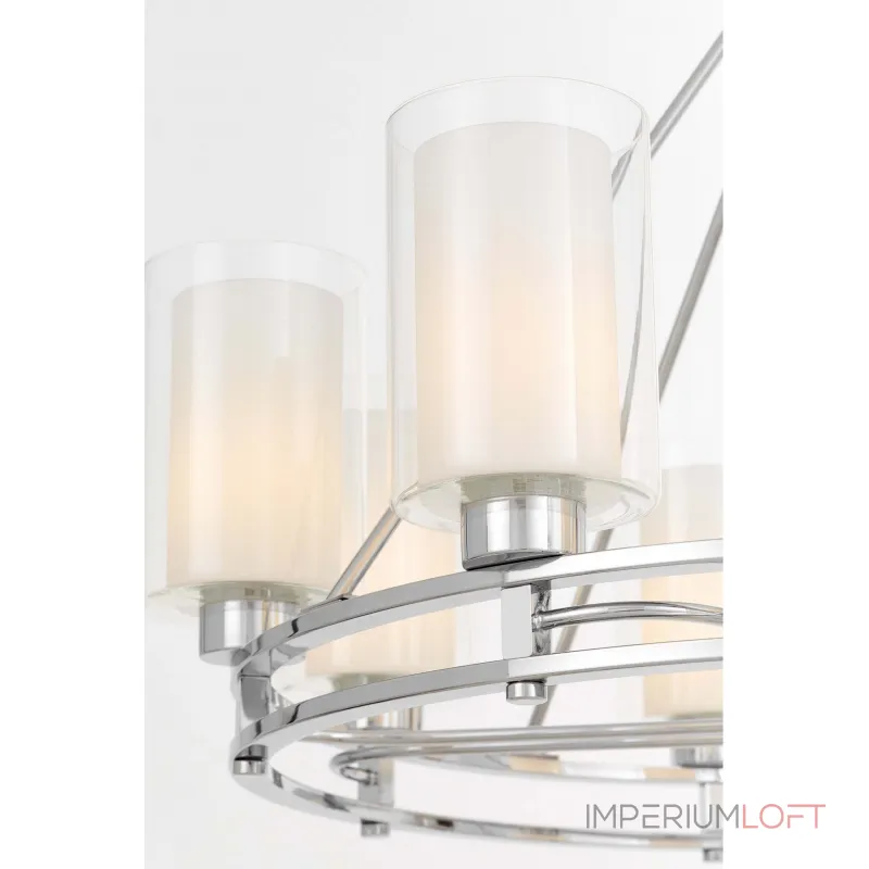 Подвесная люстра Lumina Deco Marietta LDP 8025-6 CHR+WT Подвесная люстра Lumina Deco Marietta LDP 8025-6 CHR+WT