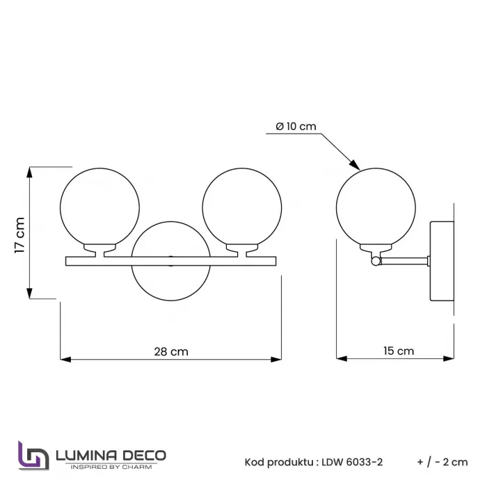 Бра Lumina Deco Marsiada LDW 6033-2 MD от ImperiumLoft