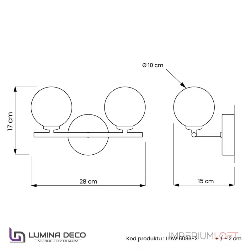 Бра Lumina Deco Marsiada LDW 6033-2 MD
