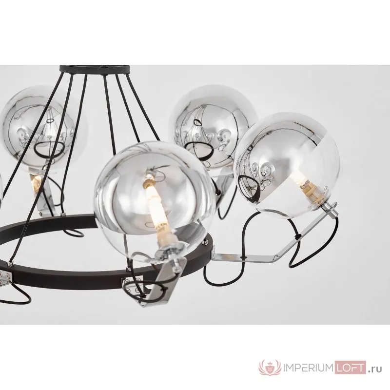 Подвесной светильник Lumina Deco LDP 9110-6 BK+CHR от ImperiumLoft