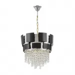 Подвесная люстра Lumina Deco Kruvia LDP 7045-400 BK+CHR