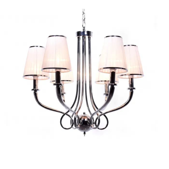 Хрустальная подвесная люстра Lumina Deco Lorinta LDP 7008-6 WT от ImperiumLoft