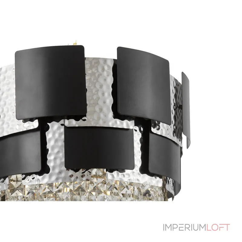 Подвесная люстра Lumina Deco Kruvia LDP 7045-400 BK+CHR Подвесная люстра Lumina Deco Kruvia LDP 7045-400 BK+CHR