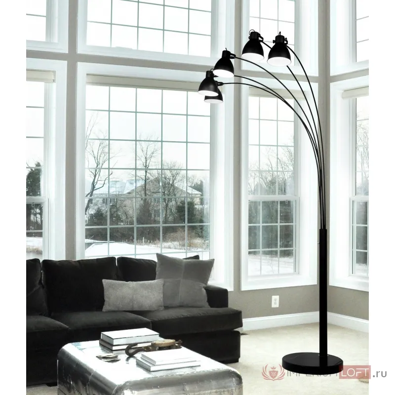 Торшер Lumina Deco Zorba LDF 8801-5 BK от ImperiumLoft