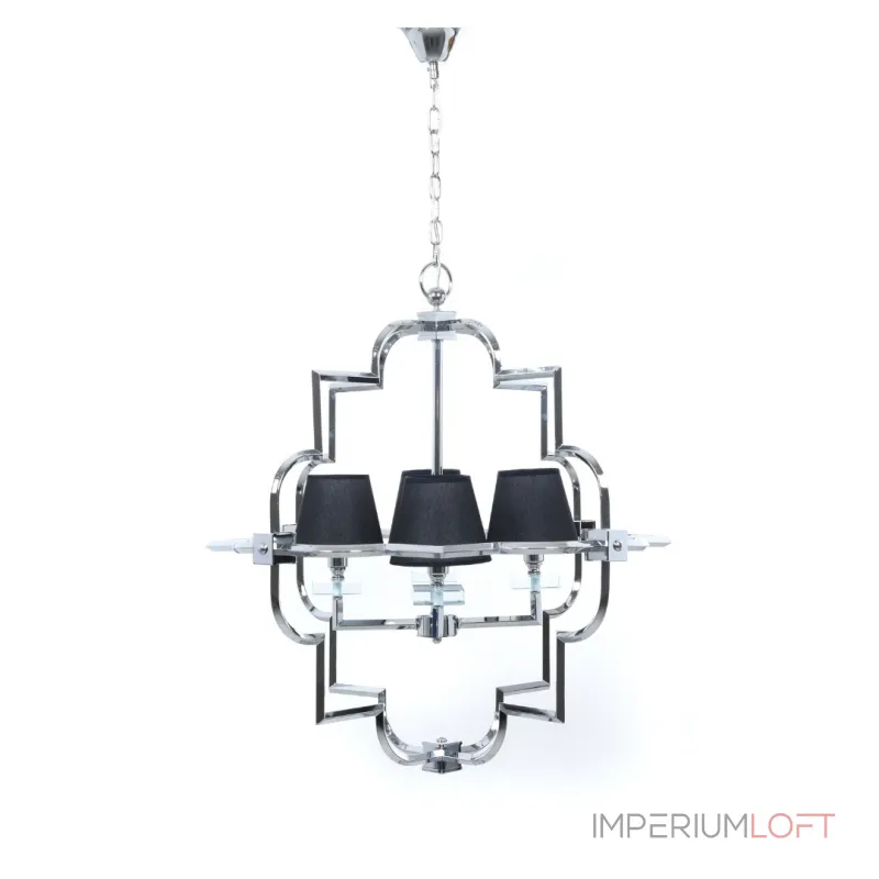 Подвесная люстра Lumina Deco Baltimore LDP 8020-4 CHR+BK Подвесная люстра Lumina Deco Baltimore LDP 8020-4 CHR+BK