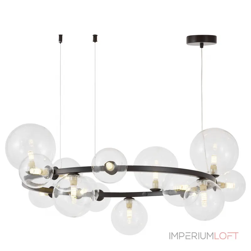 Подвесной светильник Lumina Deco LDP 7033-15 BK+CL