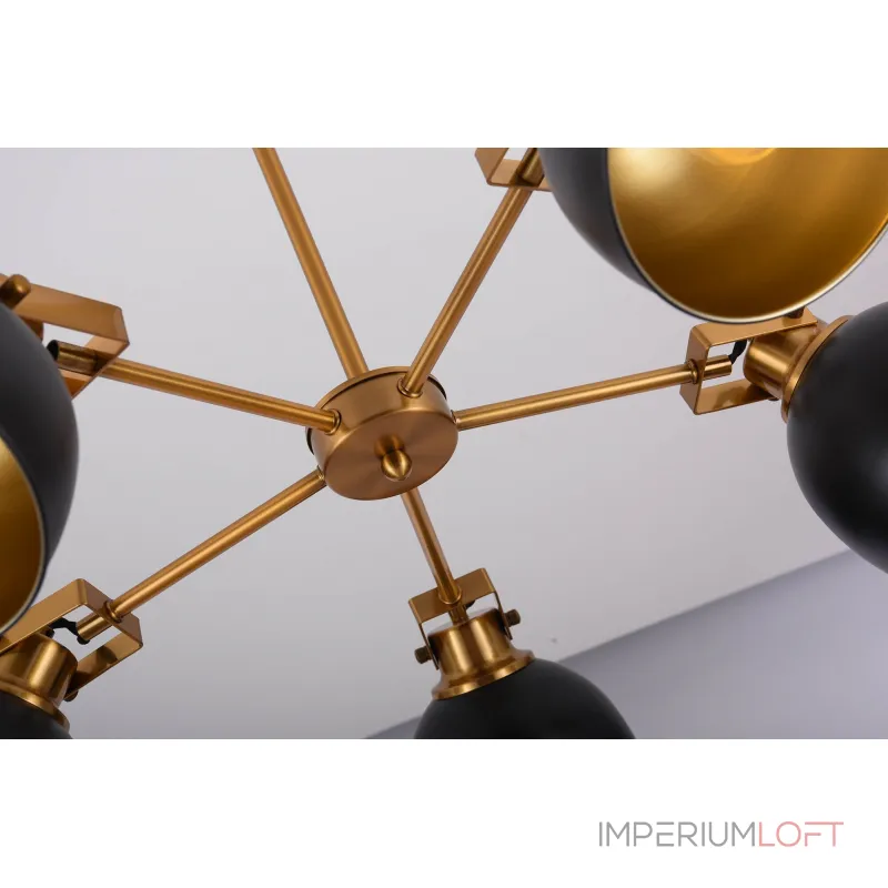 Люстра на штанге Lumina Deco Belmonti LDP D017-5 BK Люстра на штанге Lumina Deco Belmonti LDP D017-5 BK