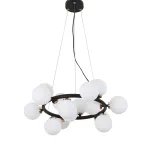 Подвесная люстра Lumina Deco Marsiada LDP 6033-15 BK+GD
