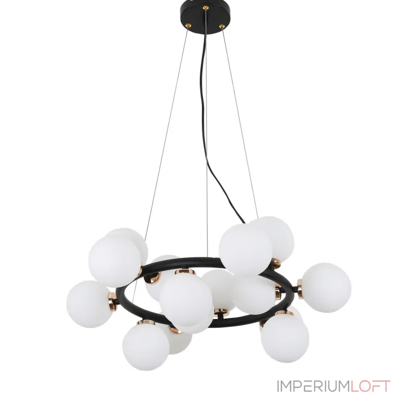 Подвесная люстра Lumina Deco Marsiada LDP 6033-15 BK+GD