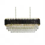 Хрустальная подвесная люстра Lumina Deco Funneli LDP 6003-800-PR BK+F.GD от ImperiumLoft