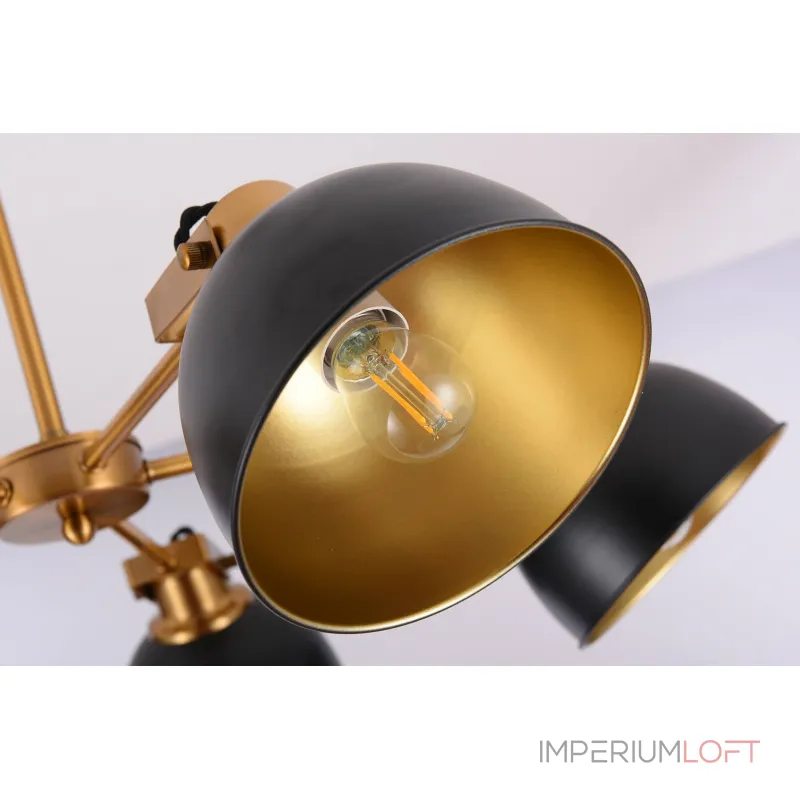 Люстра на штанге Lumina Deco Belmonti LDP D017-5 BK Люстра на штанге Lumina Deco Belmonti LDP D017-5 BK