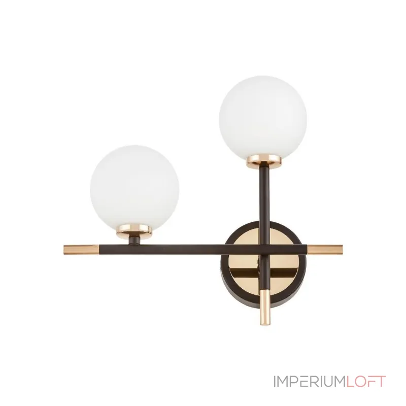 Бра Lumina Deco Marsiada LDW 6033N-2 BK+FGD Бра Lumina Deco Marsiada LDW 6033N-2 BK+FGD