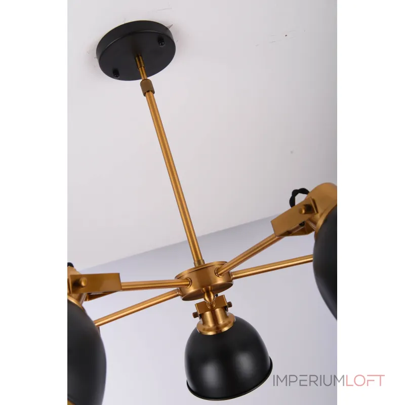 Люстра на штанге Lumina Deco Belmonti LDP D017-5 BK Люстра на штанге Lumina Deco Belmonti LDP D017-5 BK