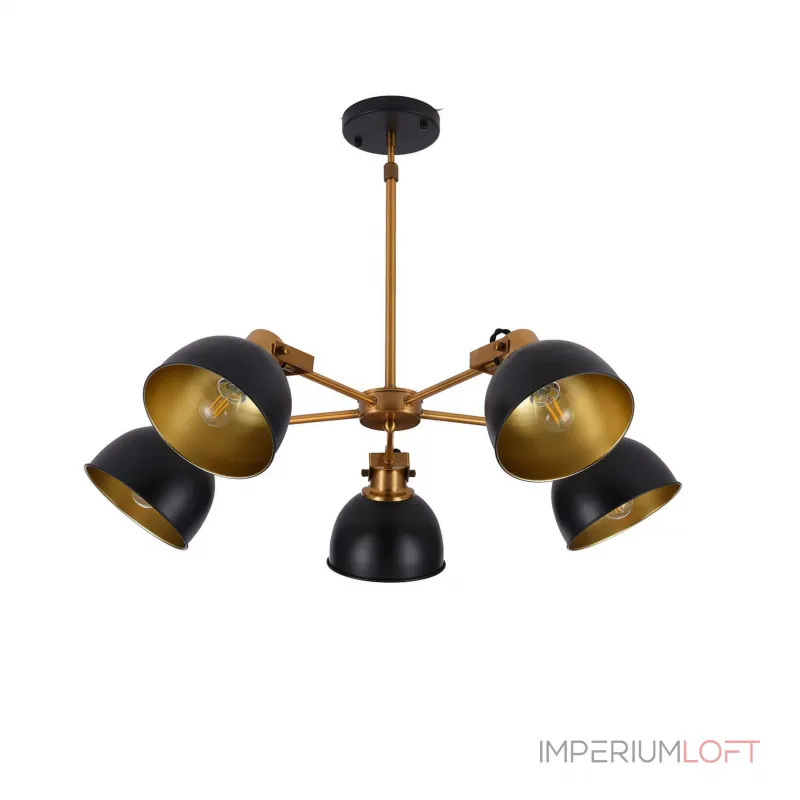 Люстра на штанге Lumina Deco Belmonti LDP D017-5 BK Люстра на штанге Lumina Deco Belmonti LDP D017-5 BK