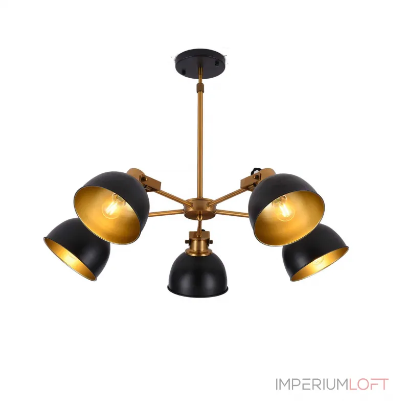 Люстра на штанге Lumina Deco Belmonti LDP D017-5 BK Люстра на штанге Lumina Deco Belmonti LDP D017-5 BK