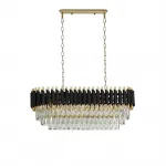 Хрустальная подвесная люстра Lumina Deco Funneli LDP 6003-800-PR BK+F.GD от ImperiumLoft